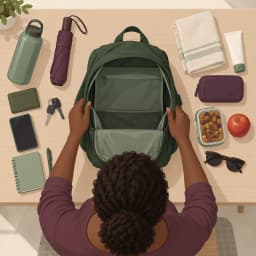 Ilustración de preparación para una visita, como ejemplo de recurso creado para una guía